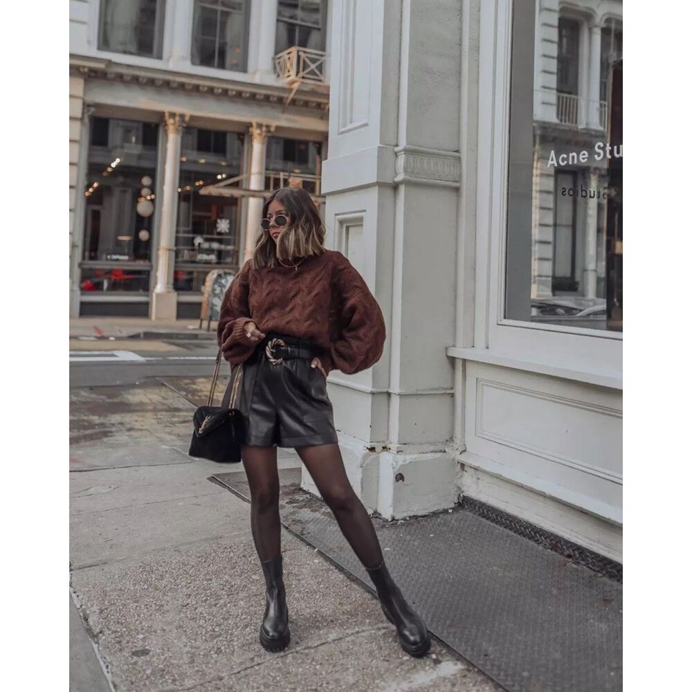 ✨Weekday Lizzie Jumper Brown Sz Large Sweater✨